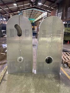 Metal cutting with holes